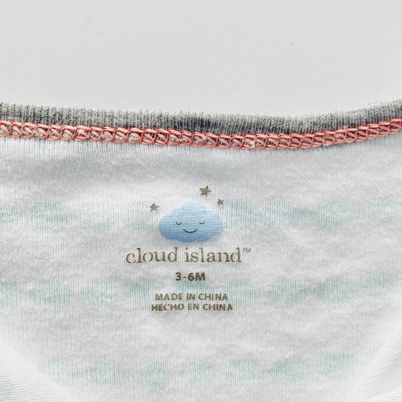 2 Piece Mint Stripe Ruffle Bum Sleeper & Bow Hat - Picture 4 of 6